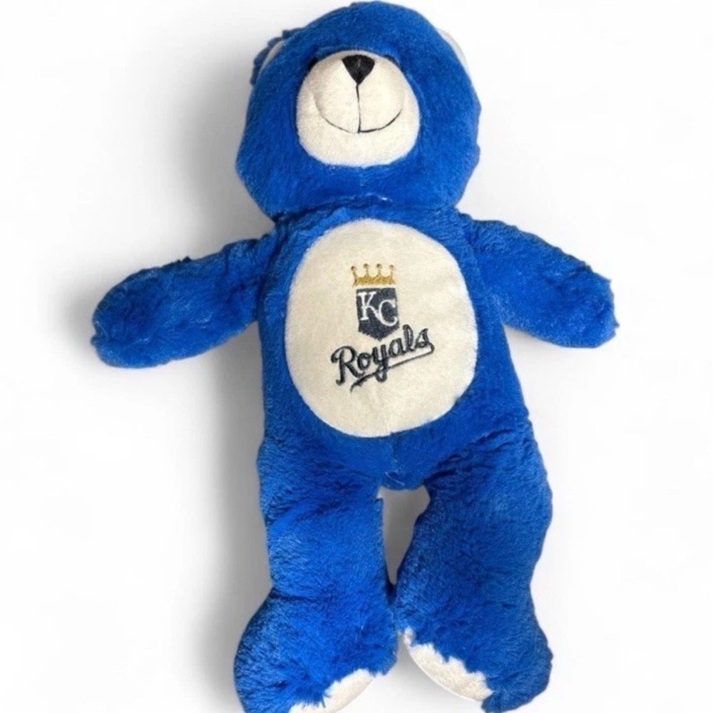 2009 Kansas City Royals MLB Plush Teddy Bear 16” Blue Team Mascot Stuffed Toy